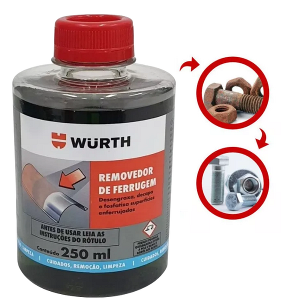 Limpador De Ferrugem E Desengraxante De 250ml Wurth