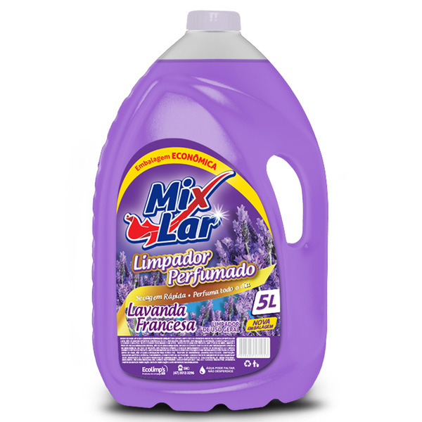 Limpador Perfumado Uso Geral Lavanda Francesa Mix Lar - 5 Lit