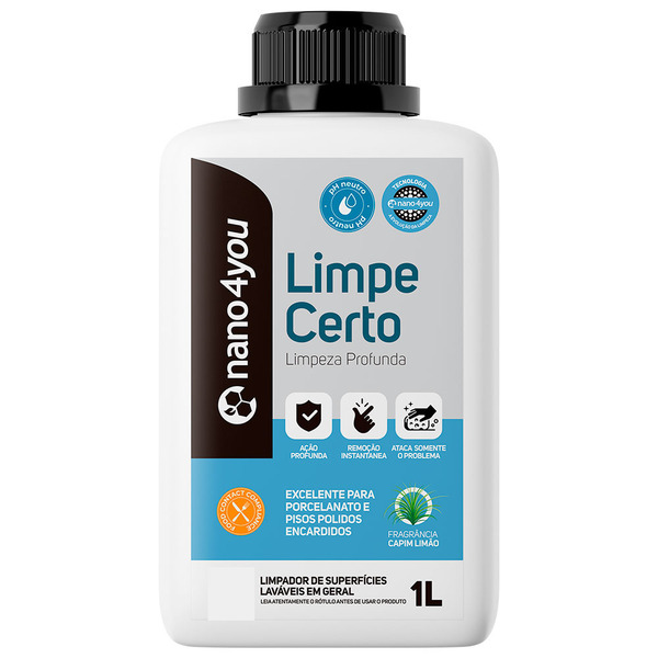 Limpe Certo Limpeza Profunda Porcelanato E Piso Encardido 1 L