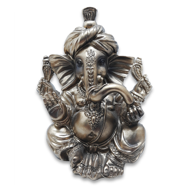 Linda Estátua De Ganesha Divindade Do Sucesso Cobre 10 Cm