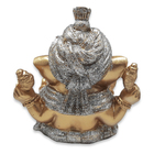 Linda Estátua De Ganesha Divindade Do Sucesso Gold 10 Cm