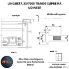 Lingueta Reta Inox 33m/m P/concha Janelas Suprema Tra009 Udin