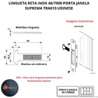 Lingueta Reta Inox 48/7000 Porta Janela Suprema Tra010 Udinese
