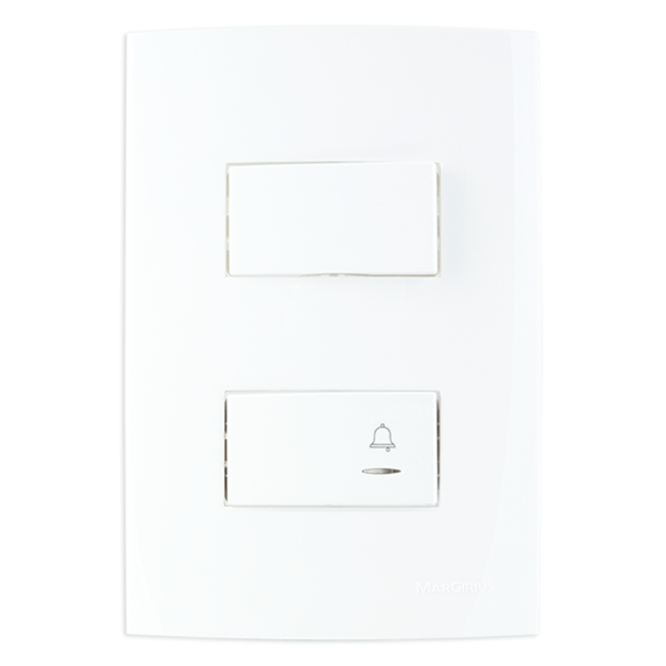 Linha B3 Conj 4×2 Interruptor Simples 10a 250v + Campainha 19