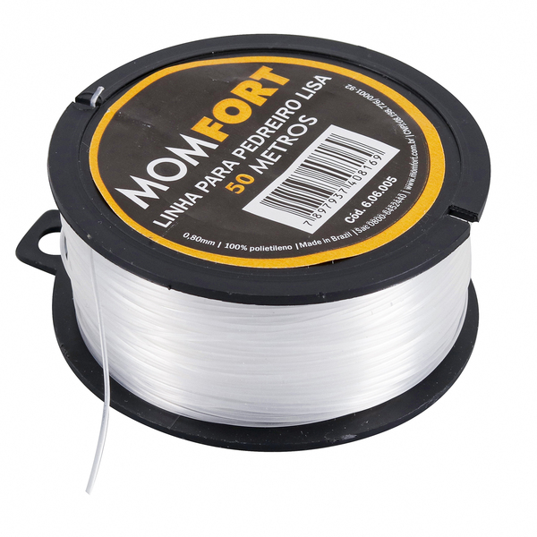 Linha de Pedreiro Lisa 0,8mmx50m Momfort