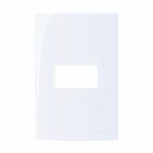 Linha Sleek – Placas 4×2” 1 Posto Horizontal – Acqua