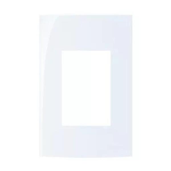 Linha Sleek – Placas 4×2” 3 Postos Horizontais – Acqua