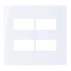 Linha Sleek – Placas 4×4” 4 Postos Horizontais Separados– Acq