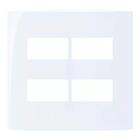 Linha Sleek – Placas 4×4” 4 Postos Horizontais Separados– Acq