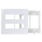 Linha Sleek Conj Placa 4x4 P/ 4 Módulos Horizontais 16019