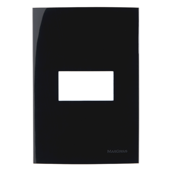 Linha Sleek Ebony Placa 4x2 P/ 1 Módulo Horizontal 15916