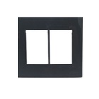 Linha Sleek Ebony Placa 4x4 P/ 6 Módulos Horizontais 15908