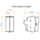 Linha Sleek Interruptor Duplo Simples 10a 250v 17837