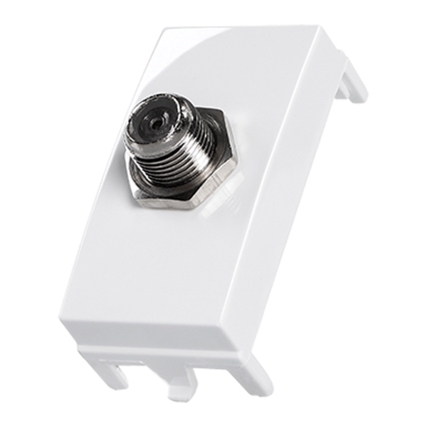 Linha Sleek Tomada Tv Coaxial 75 Ohms Branco 16044