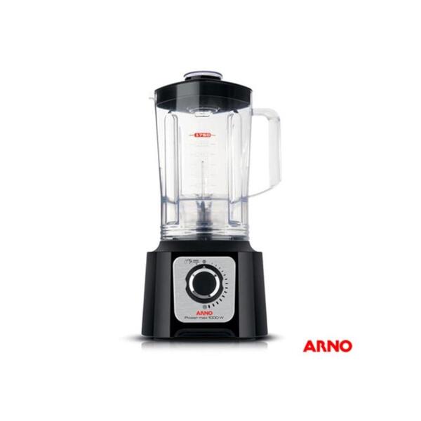 Liquidificador Arno Power Max 1000w Preto 6 Lâminas E Jarra D
