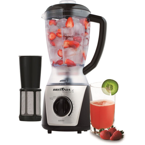 Liquidificador Britânia Eletrônic Filter Preto 1 5l 127v