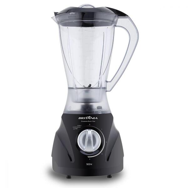 Liquidificador Diamante Filter Black 900w Britânia 127v