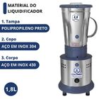 Liquidificador Industrial 1,8 Litros Jl Colombo Alta Rotação