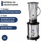 Liquidificador Industrial Baixa Rotação 2 Litros Inox Jc