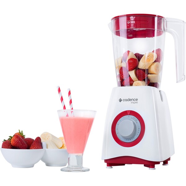 Liquidificador Inspire 1000w Branco E Vermelho Liq361 - Caden