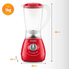 Liquidificador Mondial Easy Power Vermelho L-550-r - 127 Volts