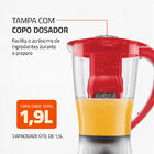 Liquidificador Mondial Power 2 L-77 220v Vermelho