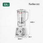 Liquidificador Mondial Turbo 1200w  Branco E Inox L-1200-wi -