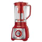 Liquidificador Mondial Turbo 1200w Vermelho E Inox L-1200 Ri