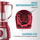 Liquidificador Mondial Turbo 1200w Vermelho E Inox L-1200 Ri