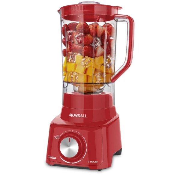 Liquidificador Mondial Turbo Full Red L-900w