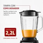 Liquidificador Mondial Turbo Glass Preto L-1400-gi