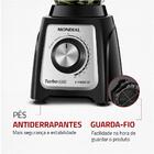 Liquidificador Mondial Turbo Glass Preto L-1400-gi