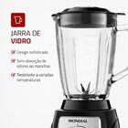 Liquidificador Mondial Turbo Glass Preto L-1400-gi