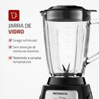 Liquidificador Mondial Turbo Glass Preto L-1400-gi