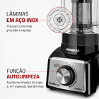 Liquidificador Mondial Turbo Preto E Inox L-1000-bi - 220 Vol