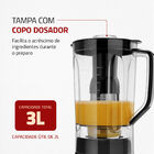 Liquidificador Mondial Turbo Preto E Inox L-1000-bi - 220 Vol