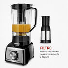 Liquidificador Mondial Turbo Preto E Inox L-1000-bi - 220 Vol