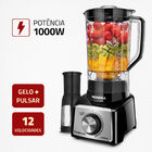 Liquidificador Mondial Turbo Preto E Inox L-1000-bi - 220 Vol