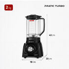 Liquidificador Pratic Turbo Mondial Preto 550w L-98-b 110