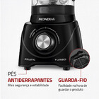 Liquidificador Pratic Turbo Mondial Preto 550w L-98-b 220