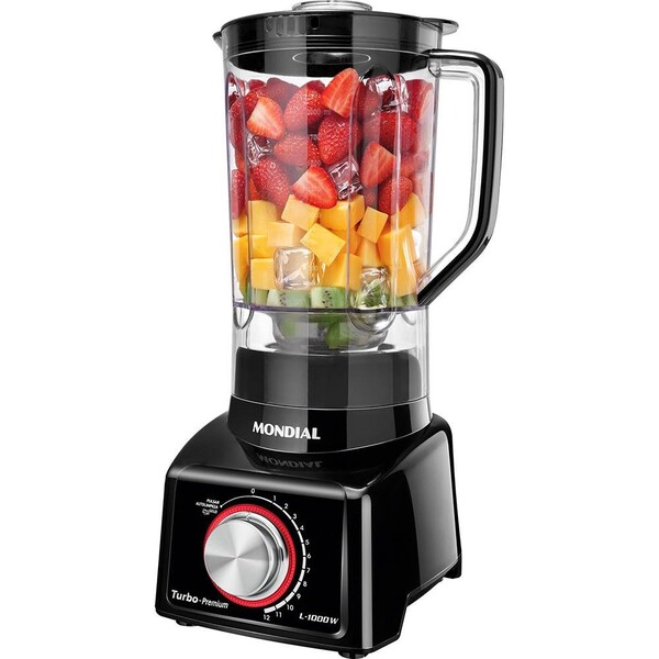 Liquidificador Premium Black L1000 - Mondial 110v / 127v