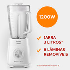 Liquidificador Ri224001 1200w 2l Philips Walita Branco 127v