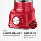Liquidificador Turbo 900w L-900 Fr-2c 2 Copos-220v-vermelho