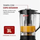 Liquidificador Turbo Inox Com 12 Velocidades 3 Litros 1200w L