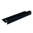 Listelo Com Aba Em Alumínio 32mmx13mm - Homeney - Preto - 2m