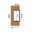 Listelo Largo Tibre Em Alumínio 20mmx10mm - Homeney - Ouro Fo