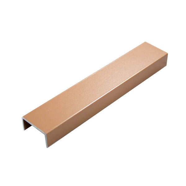 Listelo Largo Tibre Em Alumínio 20mmx10mm - Homeney - Rose Nu