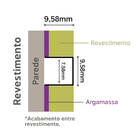 Listelo Liri Em Alumínio 10mm X 10mm - Homeney - Ouro Fosco -