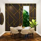 Listelo Liri Em Alumínio 10mm X 10mm - Homeney - Ouro Fosco -