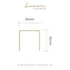 Listelo U Alumínio Luxor Golden 10mmx10mmx3m - Viscardi - Dou
